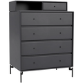 Thumbnail photo of Keep Chest Of Drawers - Anthracite / Black Legs - Byråer - Peter J. Lassen - Svart - Trä