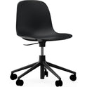 Form Swivel Chair, 5w Office Chair Black