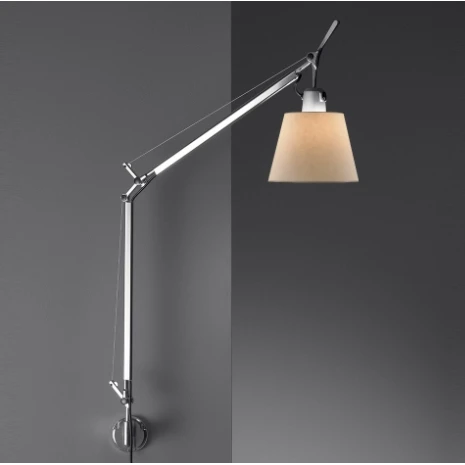 Tolomeo Basculante Parete, Parchment Screen without Wall Mount