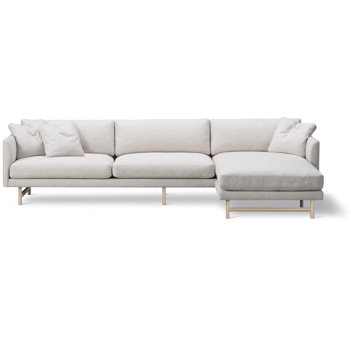 5625 Calmo 3 Pers. Sofa M. Chaiselong 80 L: 250 Cm - Sunniva 717/lakeret Eg