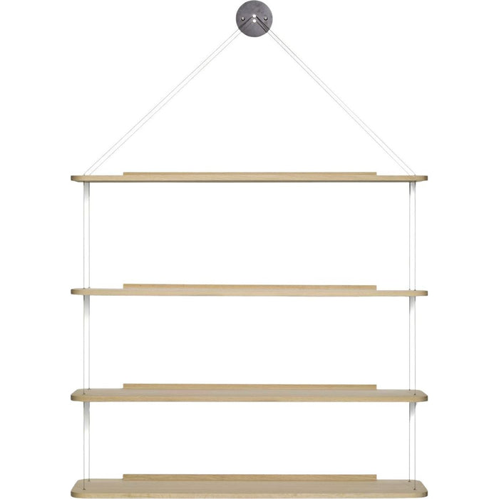 Photo of Wall Mounted Bookcase - Lacquered Oak - Wall Shelves - Wood