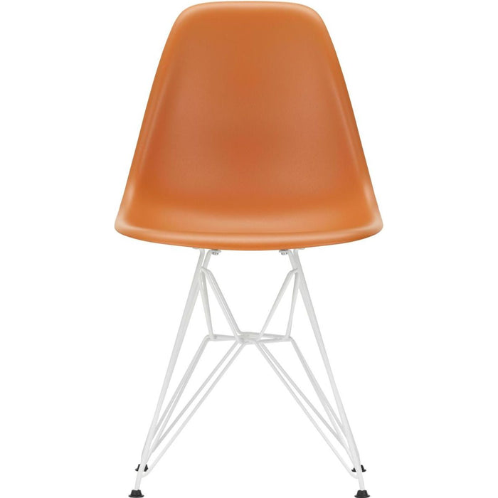 Eames Plastic Chair Dsr - 43 Rusty Orange - White Base - Matstolar - Charles & Ray Eames - Orange - Metall/plast