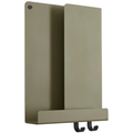 Thumbnail photo of Folded Shelves Xs, Olive - Wall shelves - Johan van Hengel - Black - Metal