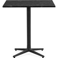 Thumbnail photo of Allez Bord 4L 70x70 - Marmor - Cafebord - Sort Marmor - H: 75 x W: 70 x D: 70 cm