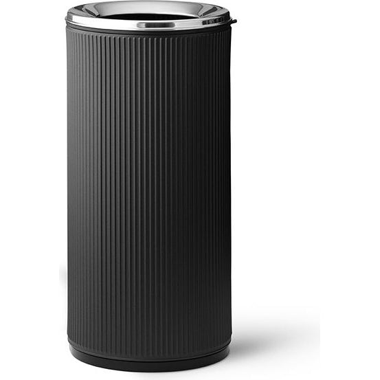 Photo of Vipp18 Papperskorg Med Kant 22 L Black-stainless Steel