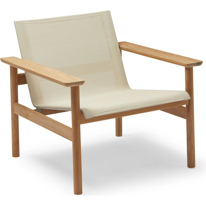 Photo of Pelagus Lounge Chair Sand - Outdoor Armchairs - Wood/Textile Material