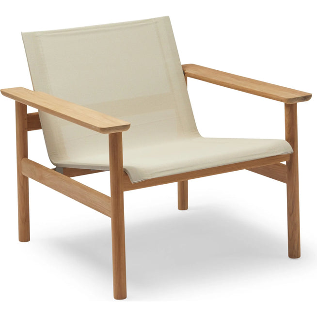 Photo of Pelagus Lounge Chair Sand - Outdoor Armchairs - Wood/Textile Material