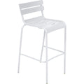 Luxembourg Bar Chair Cotton White 01 - Barstolar & Barpallar - Frédéric Sofia - Vit - Metall