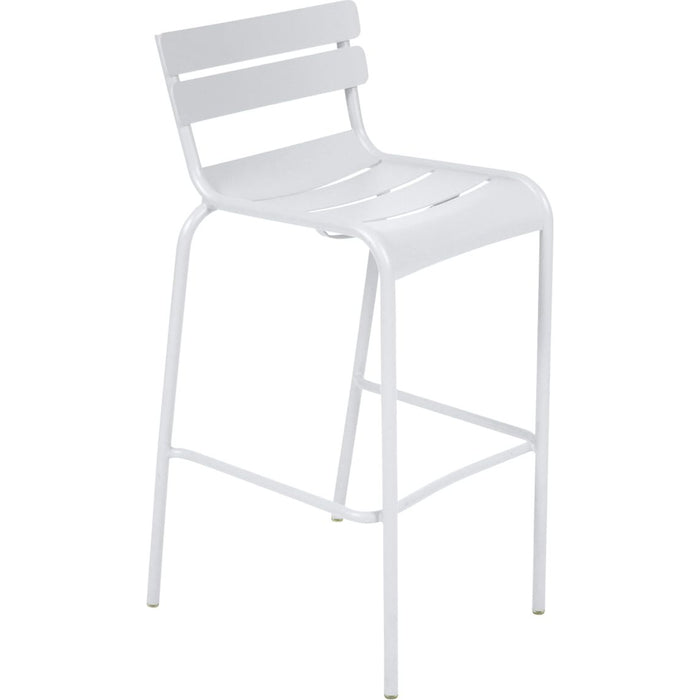 Luxembourg Bar Chair Cotton White 01 - Barstolar & Barpallar - Frédéric Sofia - Vit - Metall