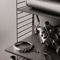 Thumbnail photo of String Metal Shelf, Low Edge 78x30, Black - Shelving - Nils Strinning - Black - Metal