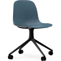 Form Chair Swivel 4W - Black Aluminium