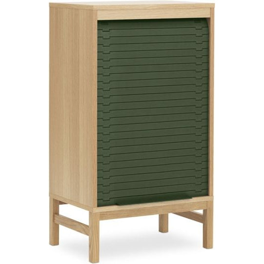 Photo of Jalousi Cabinet - Cabinet - Dark blue / Low - L: 55 x D: 40 x H: 101.5 cm