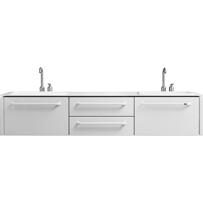 Photo of 983 Badmodul 2 Cutouts Large L: 187 Cm - Hvid