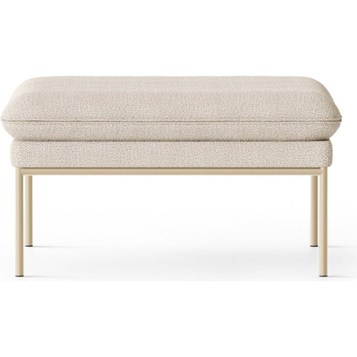 Photo of Turn Puf - Puf - Cashmere - Boucle - Off-white - W80 X H42 X D80 Cm