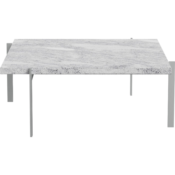 Photo of Pk61 Anniversary Collection - Coffee table - Poul Kjærholm - Grey - Metal/stone