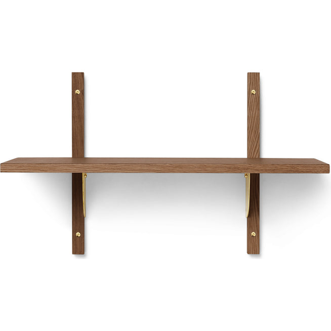 Photo of Sector Shelf - Hylde - Røget Eg/messing - S/n - W: 54 X D: 22,1 X H: 34 Cm