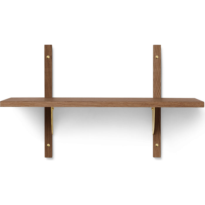 Photo of Sector Shelf - Hylde - Røget Eg/messing - S/n - W: 54 X D: 22,1 X H: 34 Cm
