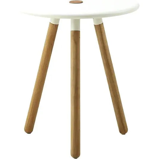 Photo of Area Table/stool White, Teak Legs