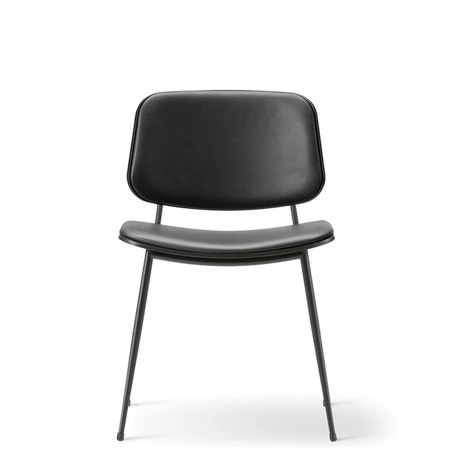 Photo of Søborg 3062 Metal Base Chair - Front Upholstered