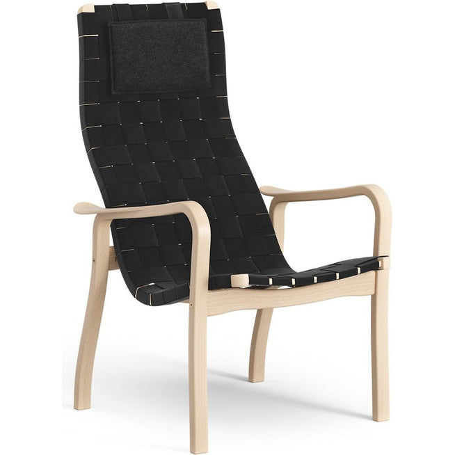 Photo of Primo Arm Chair High With Neck Cushion Laquered Beech