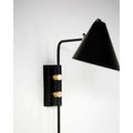 Thumbnail photo of Club Wall Lamp Black Metal Brass