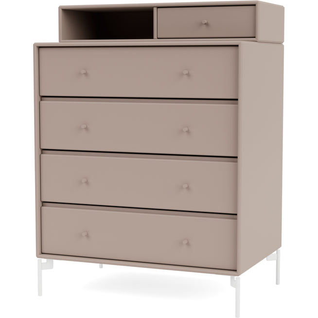 Photo of Keep Chest Of Drawers - Mushroom / Snow Legs - Byråer - Peter J. Lassen - Beige - Trä