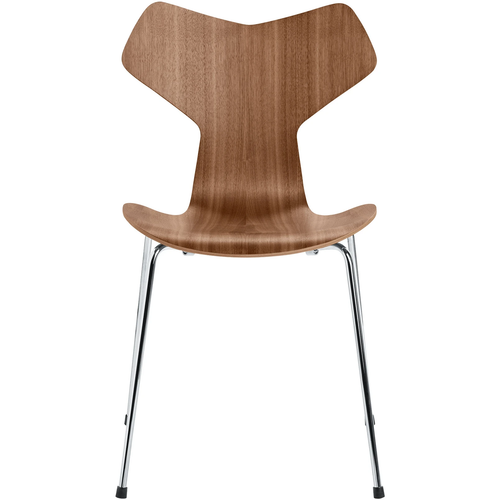 Photo of 3130 Grand Prix, Walnut, Stackable Steel Tubes - Dining Chairs - Arne Jacobsen - Wood - Metal/Wood
