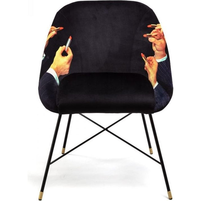 Photo of Lipsticks Upholstered Chair Black