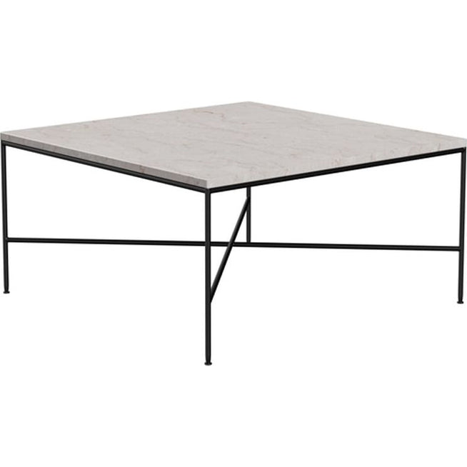 Photo of Mc320 Square Coffee Table, Cream - Coffee Table - Paul Mccobb - Beige - Metal/Stone