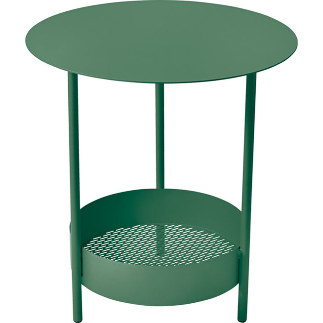 Photo of Salsa Pedestal Table - Cedar Green - Side Table Outdoor - Metal