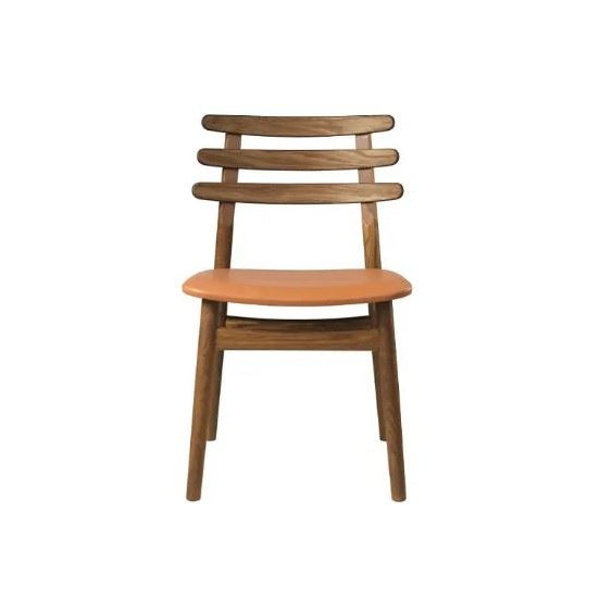 Photo of J48 Chair Poul M. Volther - Smoked Oak/Natural Lacquered/Sevilla Sv4003 Cognac Leather