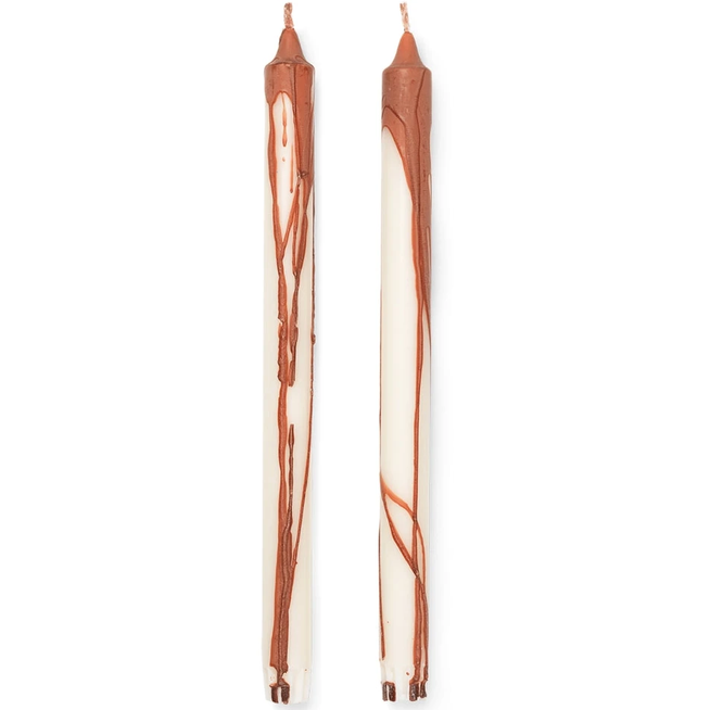 Photo of Dryp Candles - Set Of 2 - Rust