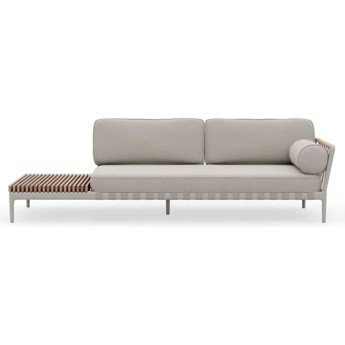 Photo of Open-air Sofa - Vipp720  - Havesofa - Meadow Light Grey - Open End