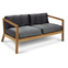 Virkelyst Sofa, Teak, Fossflakes Padding, Outdoor Textile /
