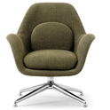 Swoon Lounge Petit Chair Swivel Base 1776