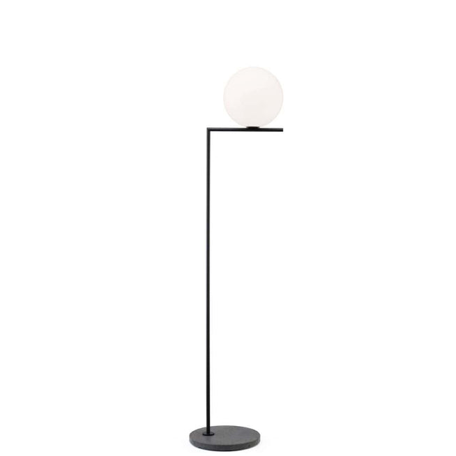 Photo of Ic F1 Outdoor Floor Lamp Black/Black Lava - Flos