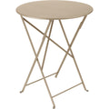 Bistro Table Ø 60 cm - Nutmeg - Small Table & Side Table Outdoor - Beige - Metal