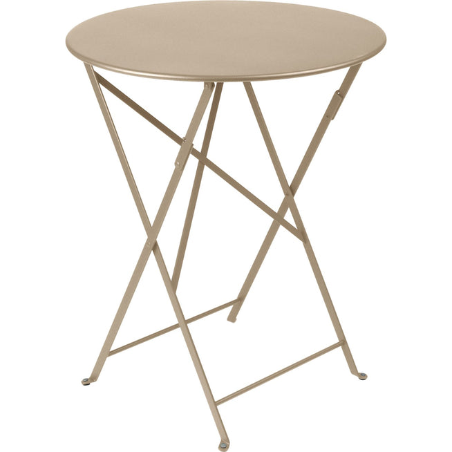 Photo of Bistro Table Ø 60 cm - Nutmeg - Small Table & Side Table Outdoor - Beige - Metal