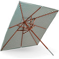 Thumbnail photo of Messina 300 X 300 Cm Light Apricot / Dark Green Stripe - Parasol