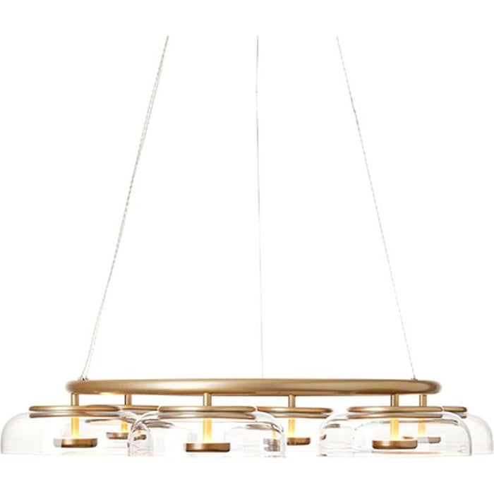 Photo of Blossi 6 Chandelier Nordic Gold/clear