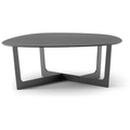 Insula Table 5191 By Ernst & Jensen - Sofabord - Black Lacquered Aluminium - W98 X D95 X H34 Cm