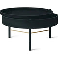 Turning Table Black Ash/brass - Small Table & Side Table - Theresa Rand - Black - Metal/Wood