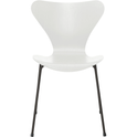 3107 Seven, Coloured Ash, Venetian Red, Underframe Warm Graphite - Dining chairs - Arne Jacobsen - Red - Metal/wood