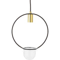 Thumbnail photo of Hanging Lamp Gold Finished Glass