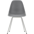 Eames Plastic Chair Dsx - 56 Granite Grey - Chrome Base - Matstolar - Charles & Ray Eames - Grå - Metall/plast