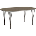 B613 Superellips, 120x180 Cm, Laminat, Vit, Krom - Matbord - Arne Jacobsen,bruno Mathsson,piet Hein - Vit - Metall/trä
