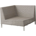 Thumbnail photo of Connect Modules - Garden Sofa - Sofa Corner Module w. White Cane-line Night Cushion - W: 84 x D: 84 x H: 64 x Sh: 30 cm