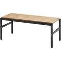 Thumbnail photo of Reform Bench, Aluminum / Anthracite Black - Garden benches - Louise Hederström - Black - Metal