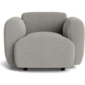 Thumbnail photo of Swell Armchair - Lds08 - Armchairs - Jonas Wagell - Grey - Wood/textile/foam