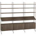 Thumbnail photo of String Floorboard 200 X 30 Cm - Brown - 2-pack - Shelving System - Metal
